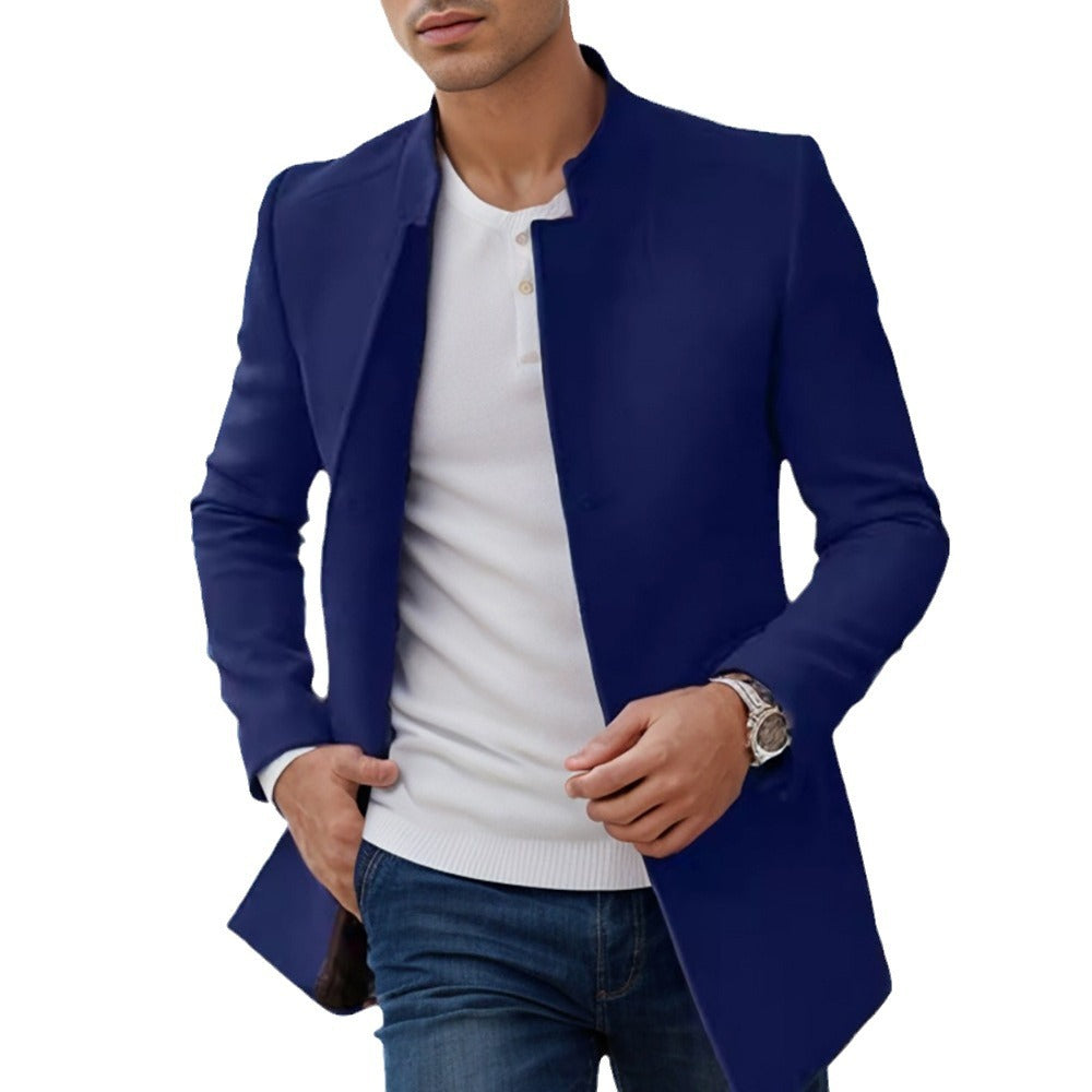 Men's elegant quilted jacket in a modern cut with a high collar Lisslune