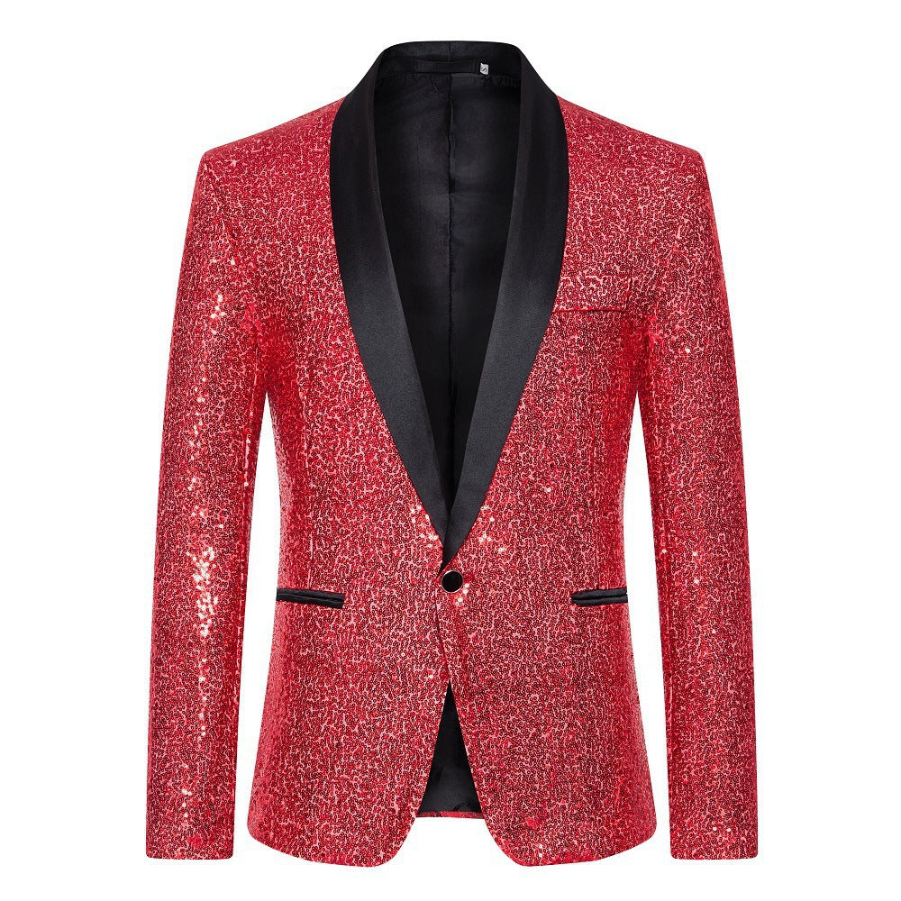 Men's shimmering sequin blazer Lisslune