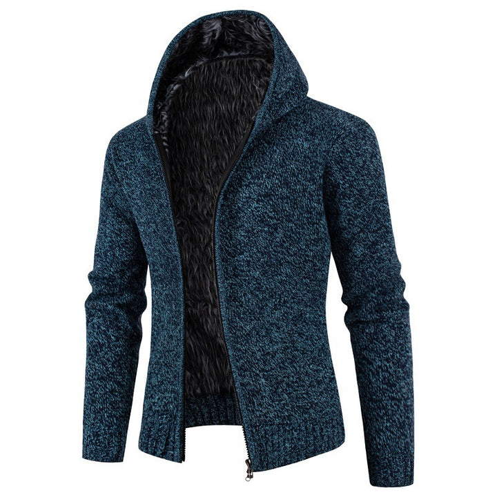 Men's hooded cardigan with soft inner lining Lisslune