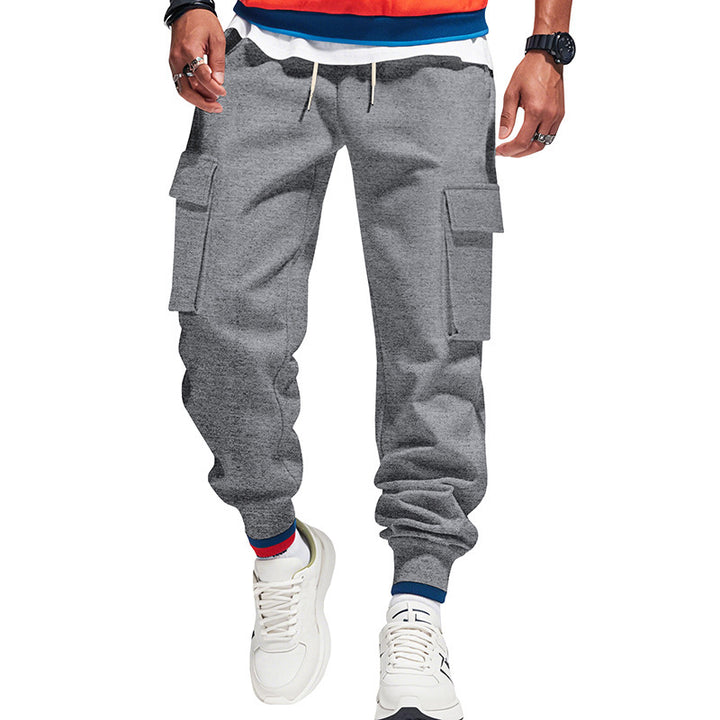 Men's cargo joggers with practical side pockets and elastic waistband Lisslune