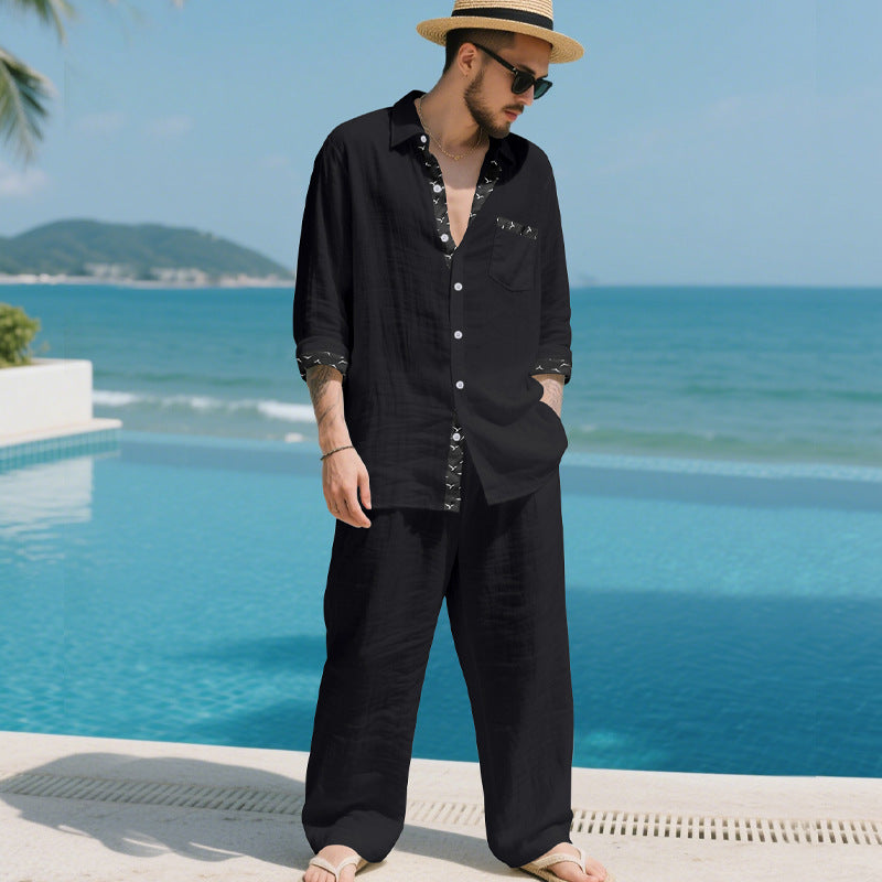 Men's elegant casual blazer with matching pants Lisslune