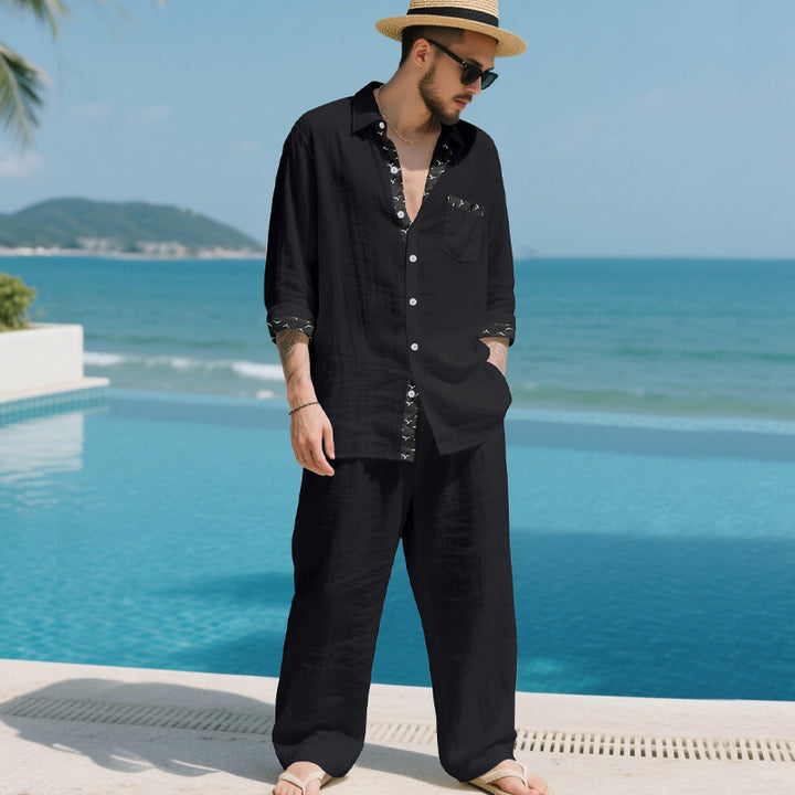 Men's elegant casual blazer with matching pants Lisslune