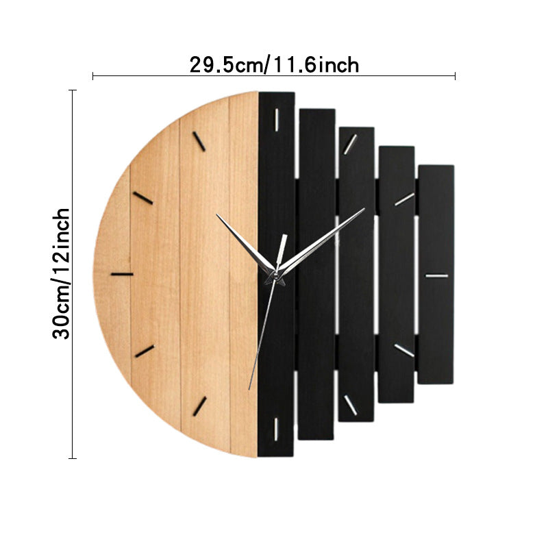 Lisslune | Unique Wooden Analog Silent Wall Clock