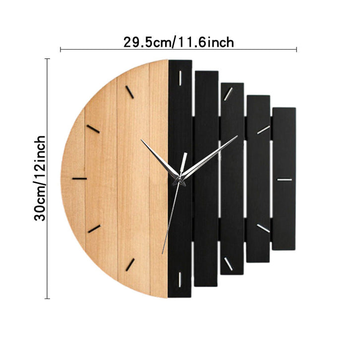 Lisslune | Unique Wooden Analog Silent Wall Clock
