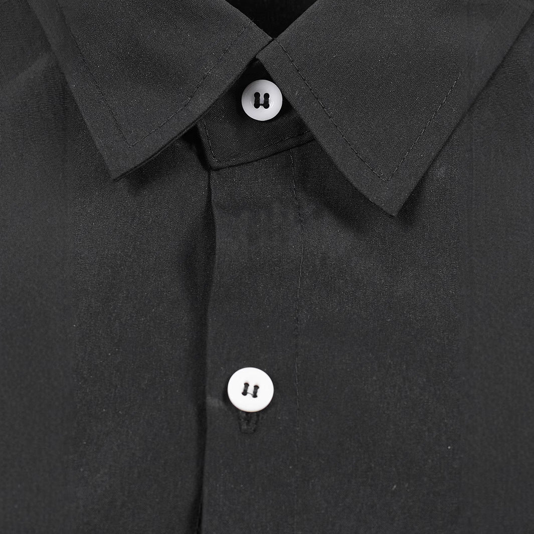 Men's Elegant Short Sleeve Shirt with Asymmetric Design Lisslune