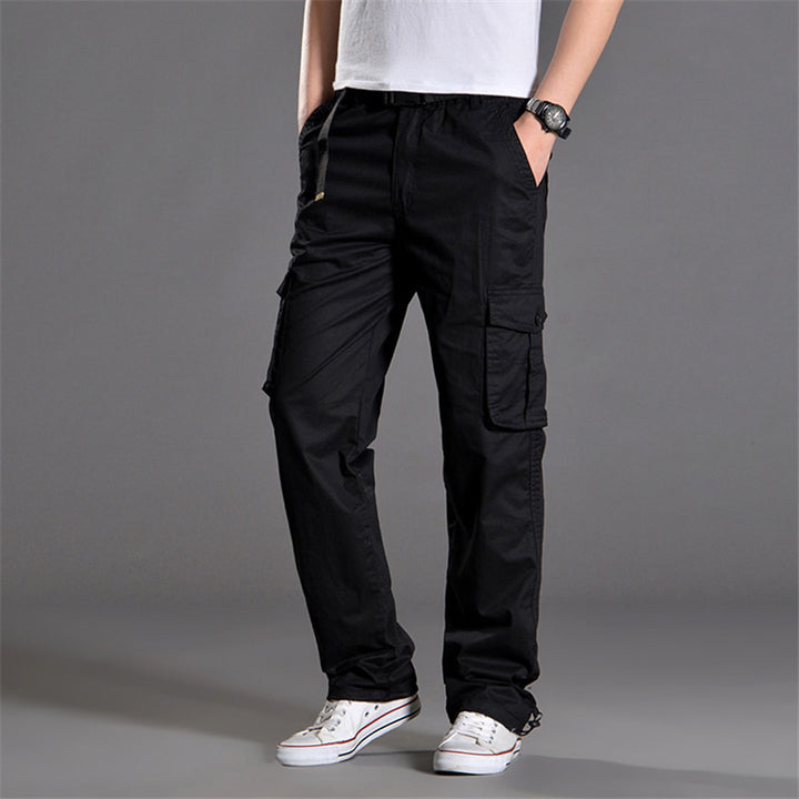 Men's cargo pants with practical pockets and elastic waistband Lisslune