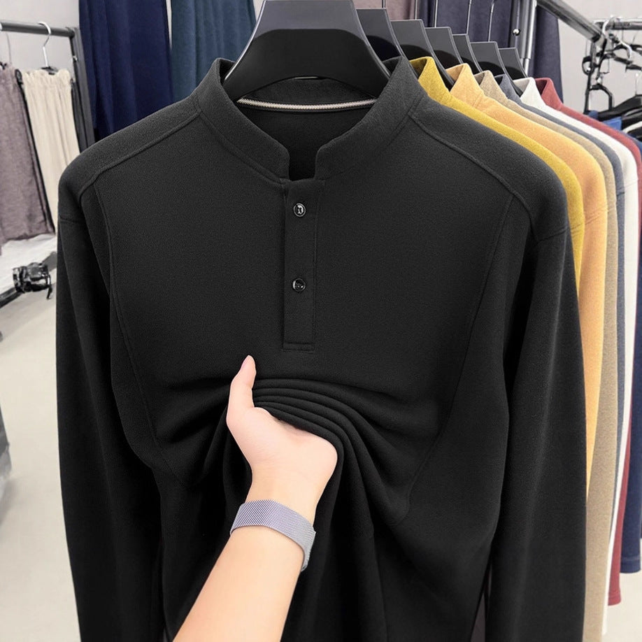 Men's casual long sleeve shirt with button closure Lisslune