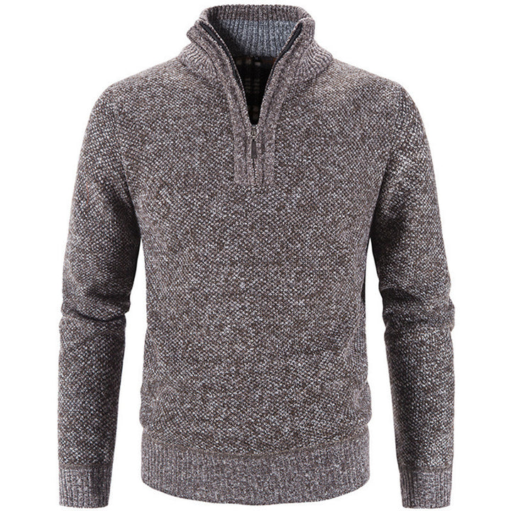 Men's stylish turtleneck sweater with elegant zipper Lisslune