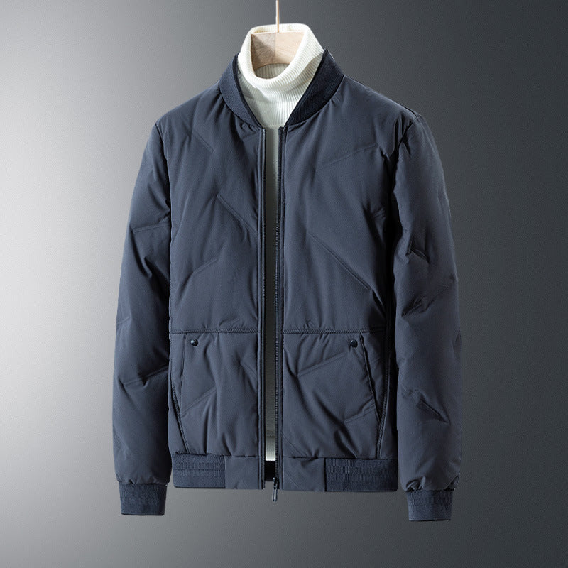 Men's quilted jacket with elastic cuffs and practical zip pockets Lisslune