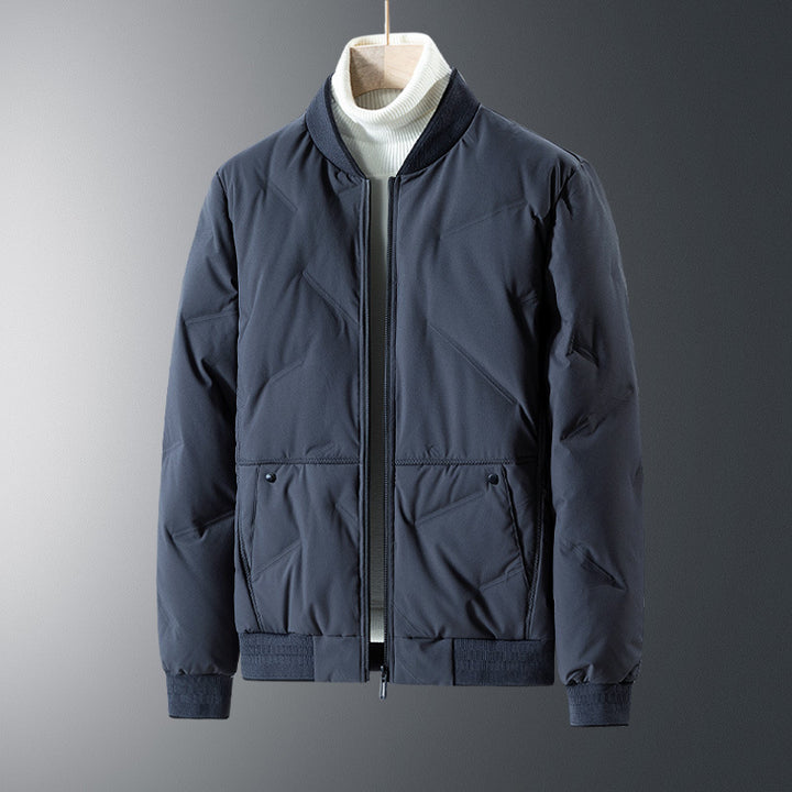 Men's quilted jacket with elastic cuffs and practical zip pockets Lisslune