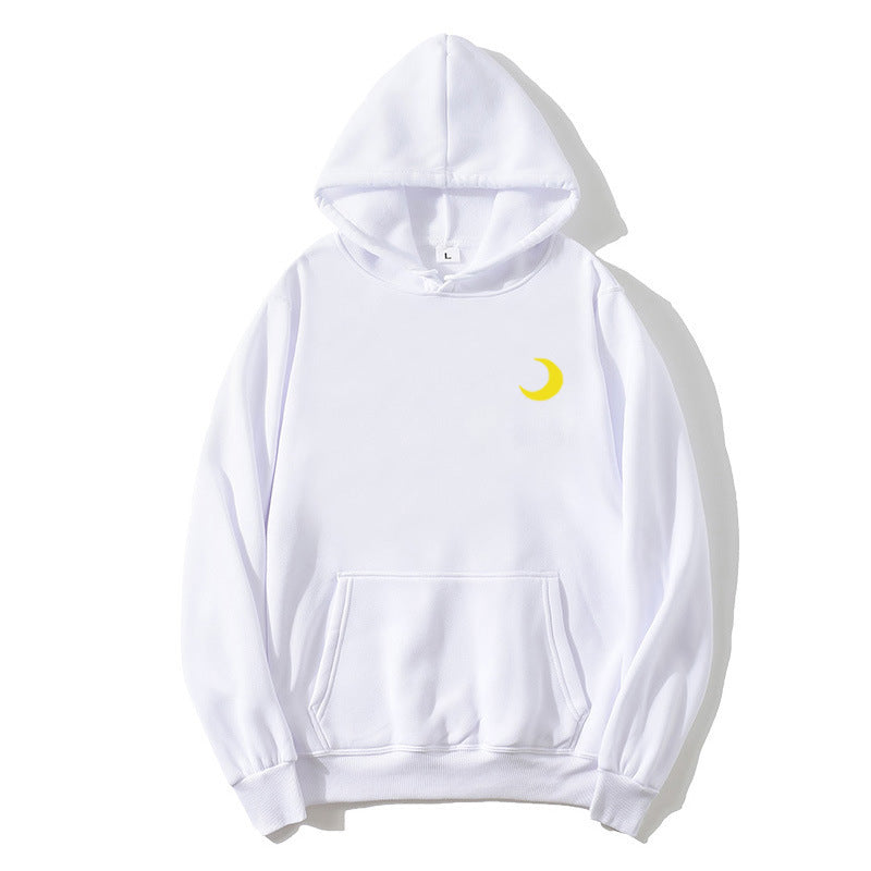 Women's hoodie with cute moon motif Lisslune