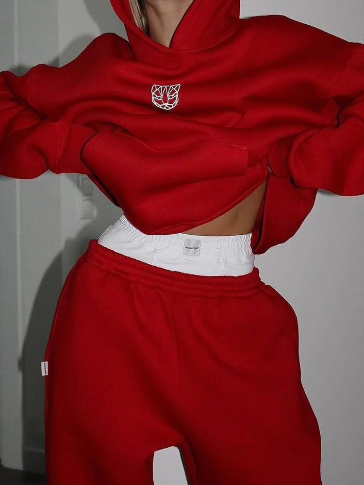 Women's Oversized Hoodie with Elastic Edge and Wide Cut Lisslune