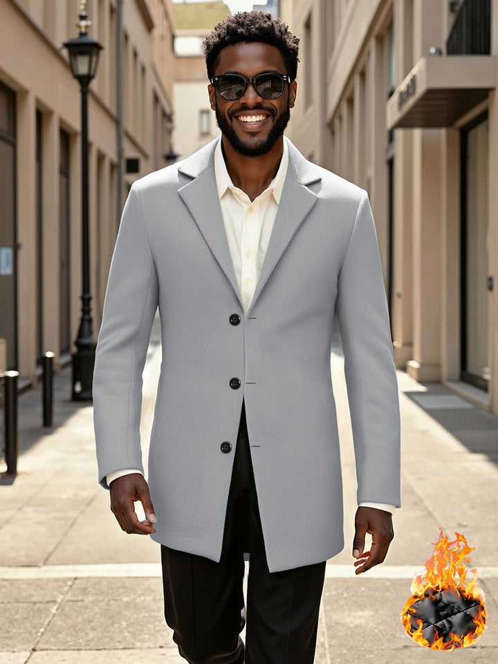 Men's elegant and stylish long coat Lisslune