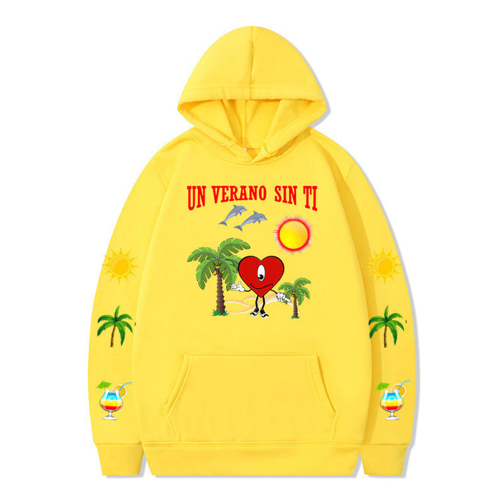 Women's hoodie with vibrant summer motif and comfortable fit Lisslune