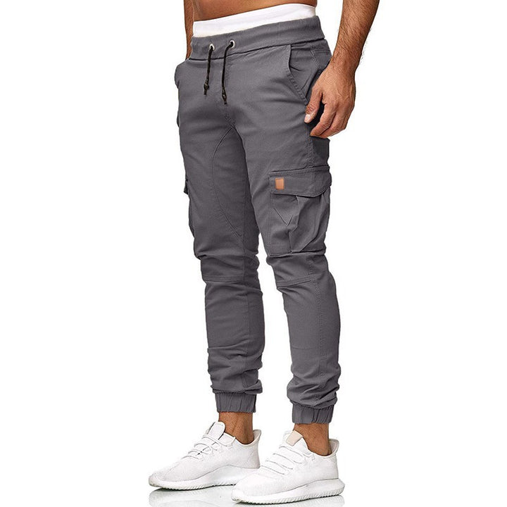 Men's cargo joggers with elastic waistband and practical pockets Lisslune