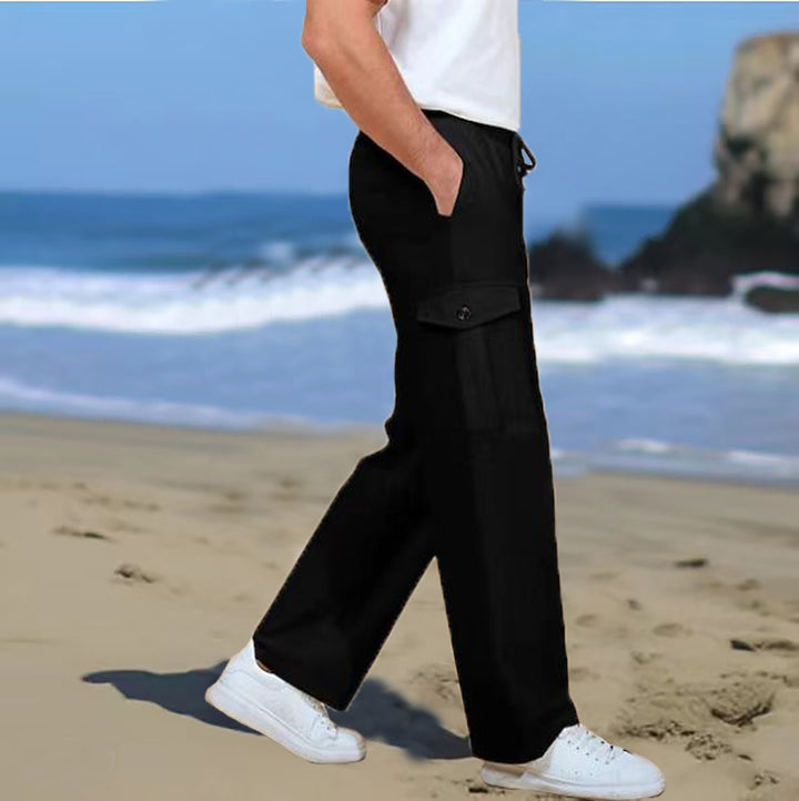 Men's cargo pants with practical pockets and elastic waistband Lisslune
