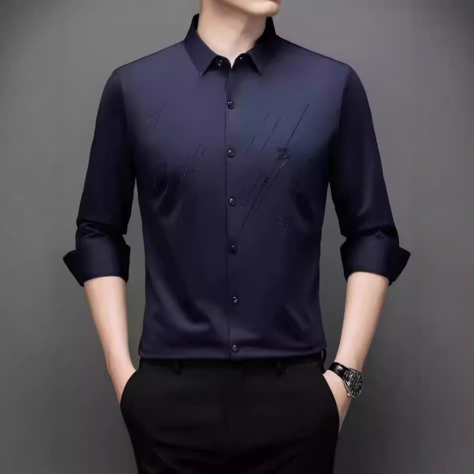 Men's Elegant Long Sleeve Shirt with Innovative Design Lisslune