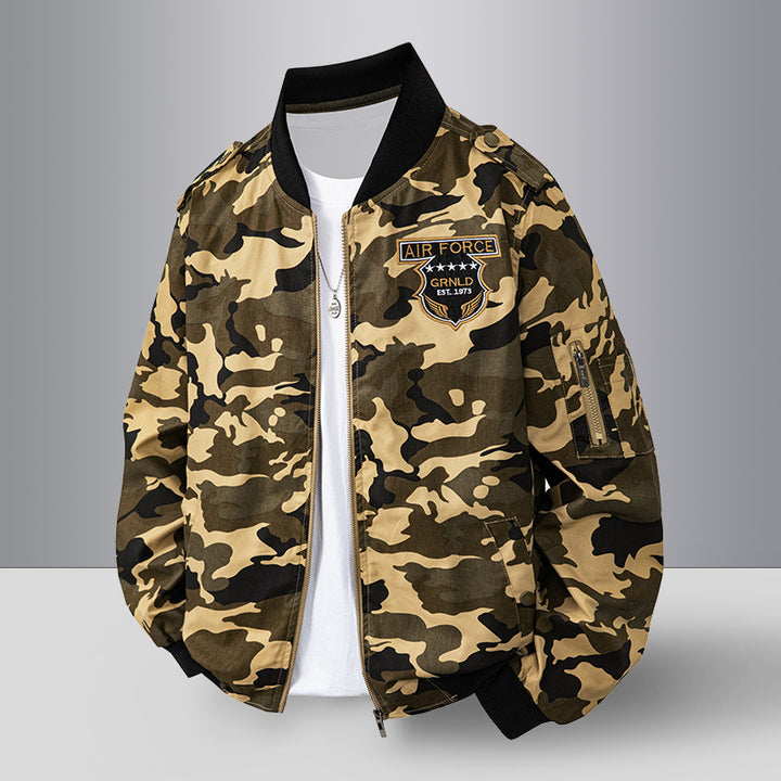 Men's Camouflage Bomber Jacket Lisslune