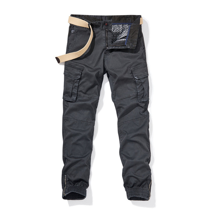 Men's Durable Cargo Pants with Elastic Waistband Lisslune