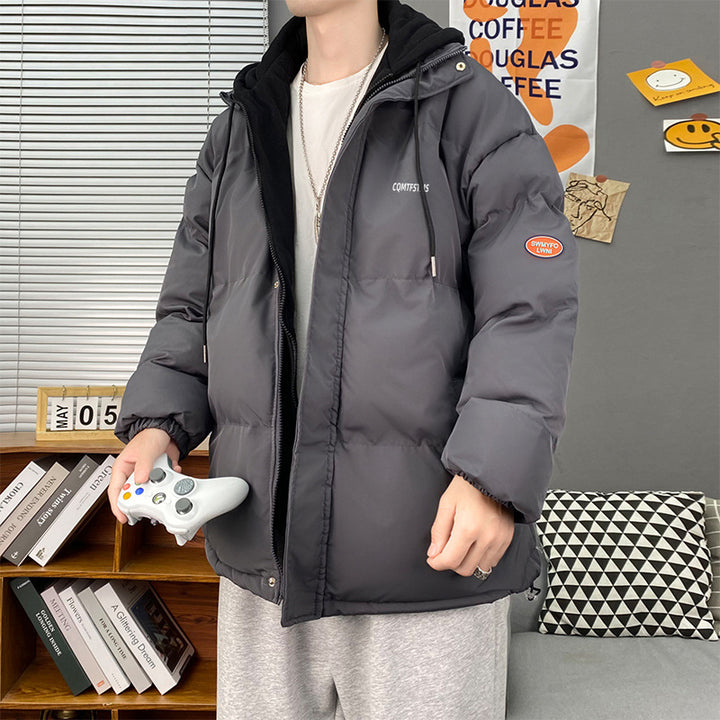 Men's quilted winter jacket with removable hood and soft lining Lisslune