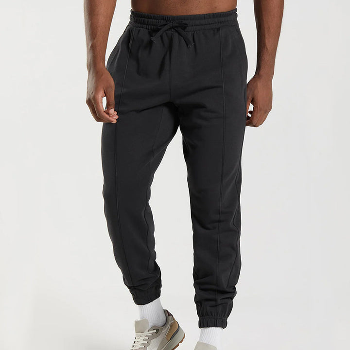 Men's Comfortable Sweatpants with Elastic Waistband and Practical Side Pockets Lisslune
