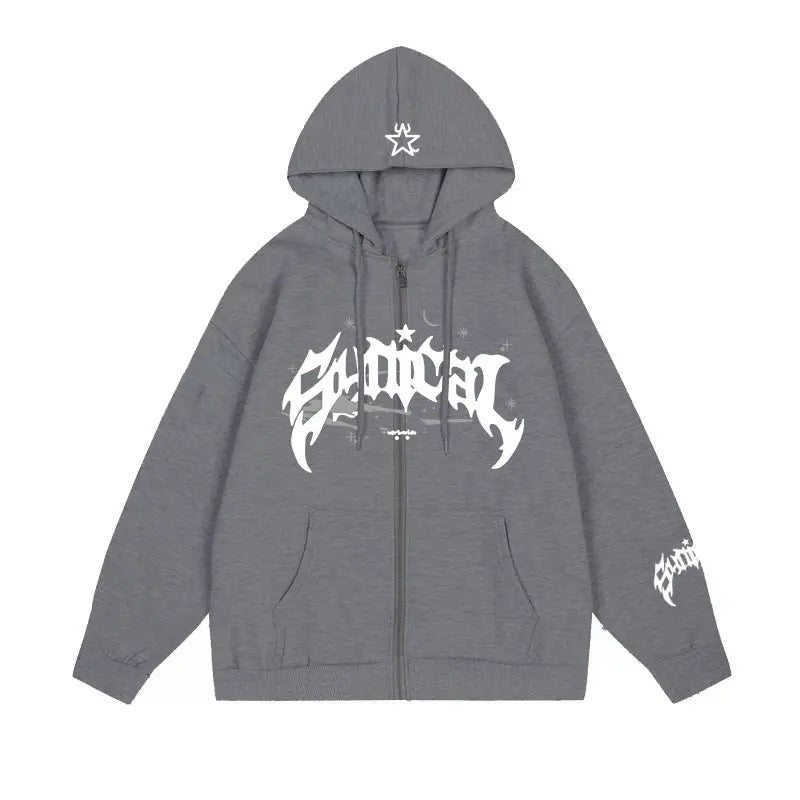 Women's hoodie with urban graphic element and practical pockets Lisslune