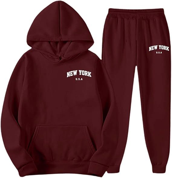 Women's Hooded Sweat Suit with high-quality material and modern lettering Lisslune