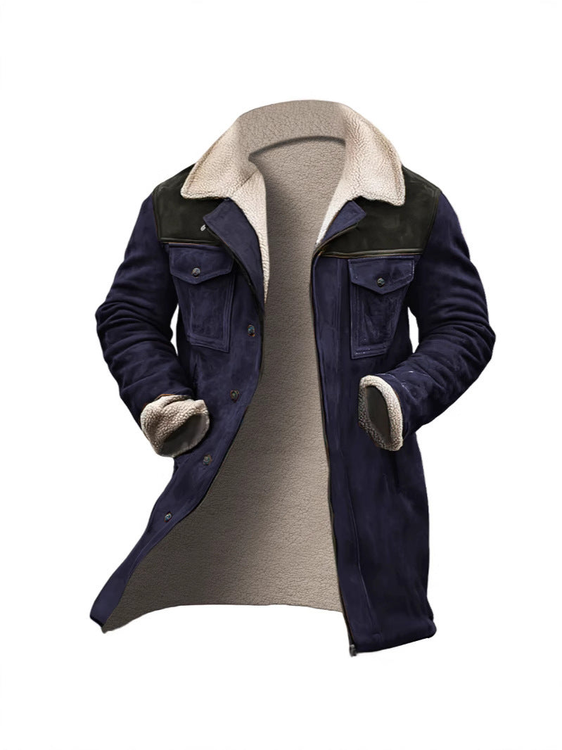 Men's premium suede jacket with teddy lining Lisslune