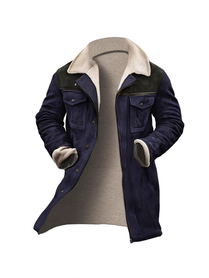 Men's premium suede jacket with teddy lining Lisslune