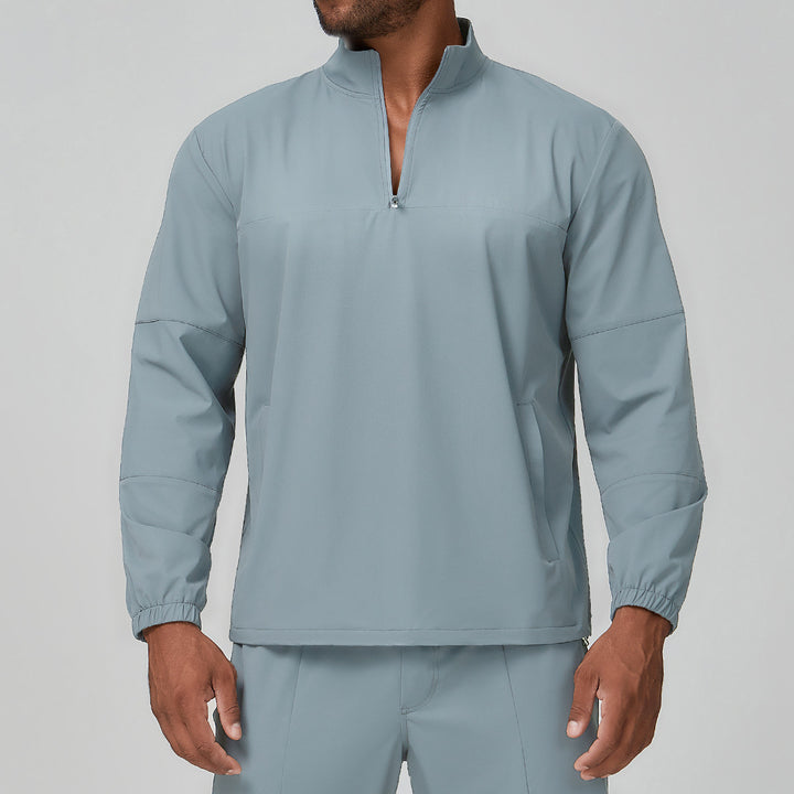Men's Sporty Jacket with Short Zipper Lisslune