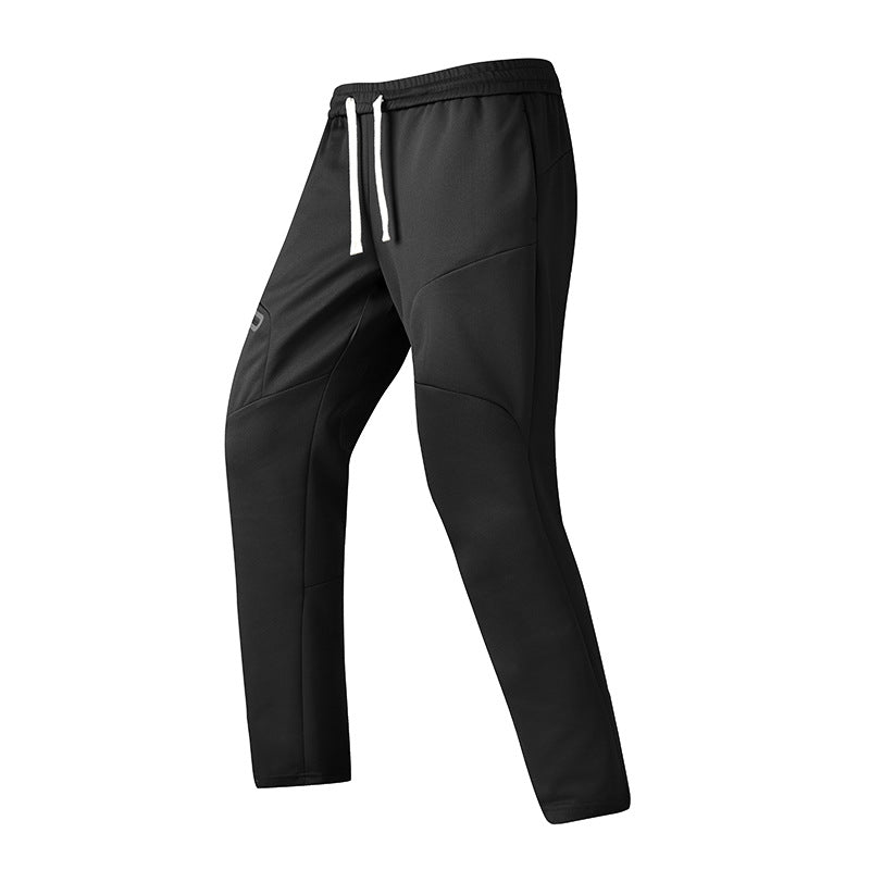 Men's Sporty Training Pants with Innovative Material Combination Lisslune