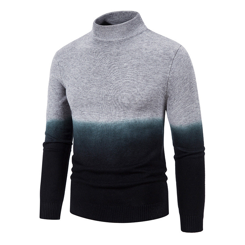 Men's turtleneck sweater with gradient Lisslune