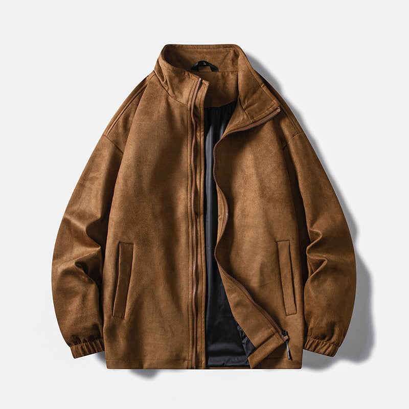 Men's fleece jacket with elastic cuffs and practical pockets Lisslune