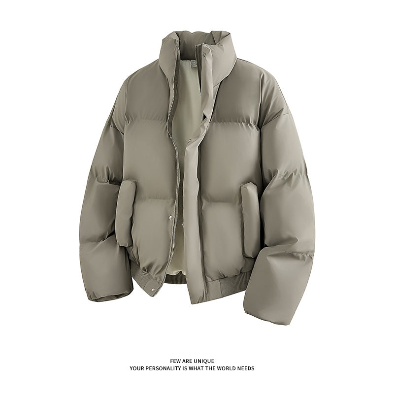 Men's Fashion Padded Jacket with High Collar and Practical Pockets Lisslune