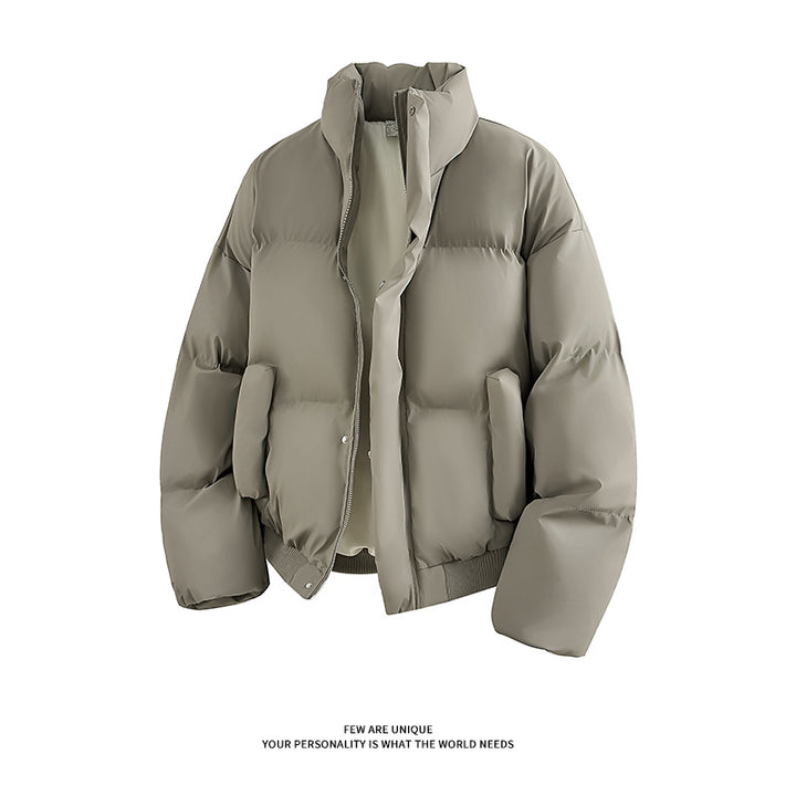 Men's Fashion Padded Jacket with High Collar and Practical Pockets Lisslune