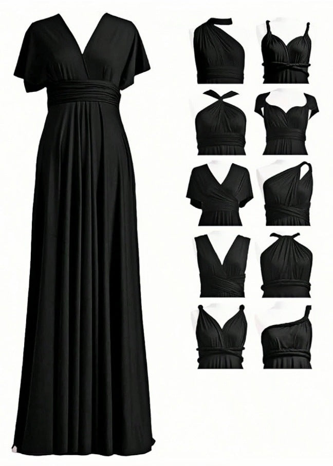 Women's maxi dress with high-quality wrap design