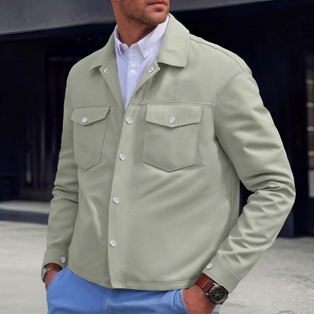 Men's fashionable shirt jacket with practical breast pockets and modern cut Lisslune
