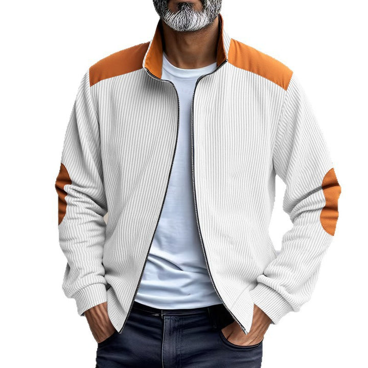 Men's sporty jacket with structured sleeves and stand-up collar Lisslune