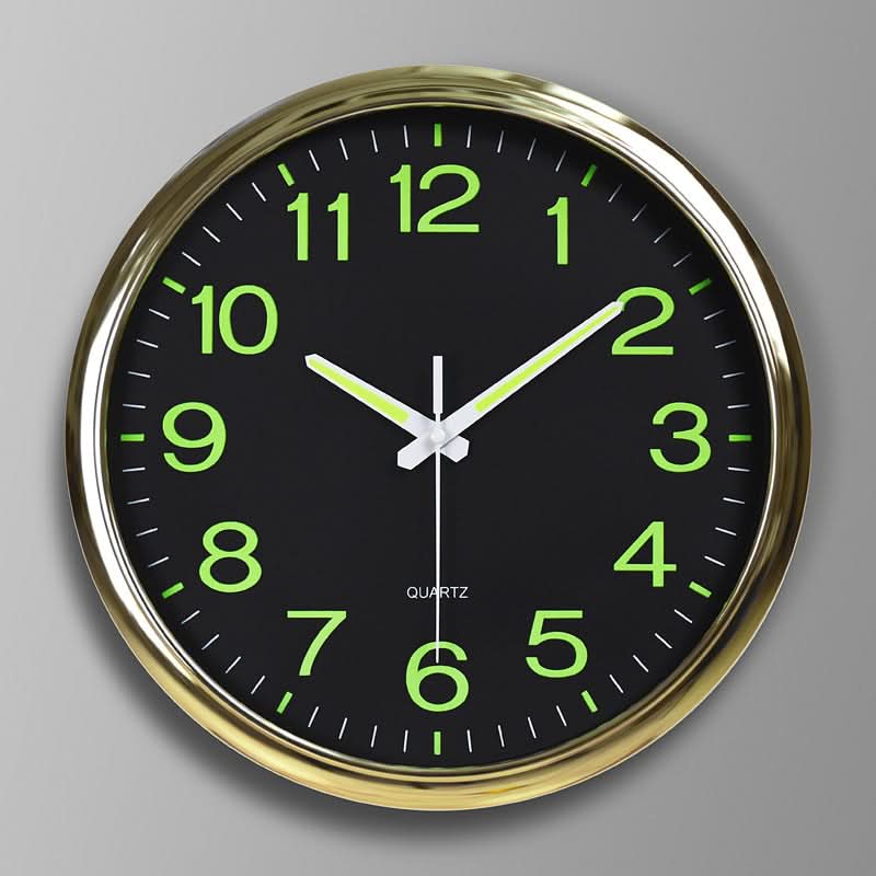 Lisslune | Silent LED Wall Clock 12" for Classroom