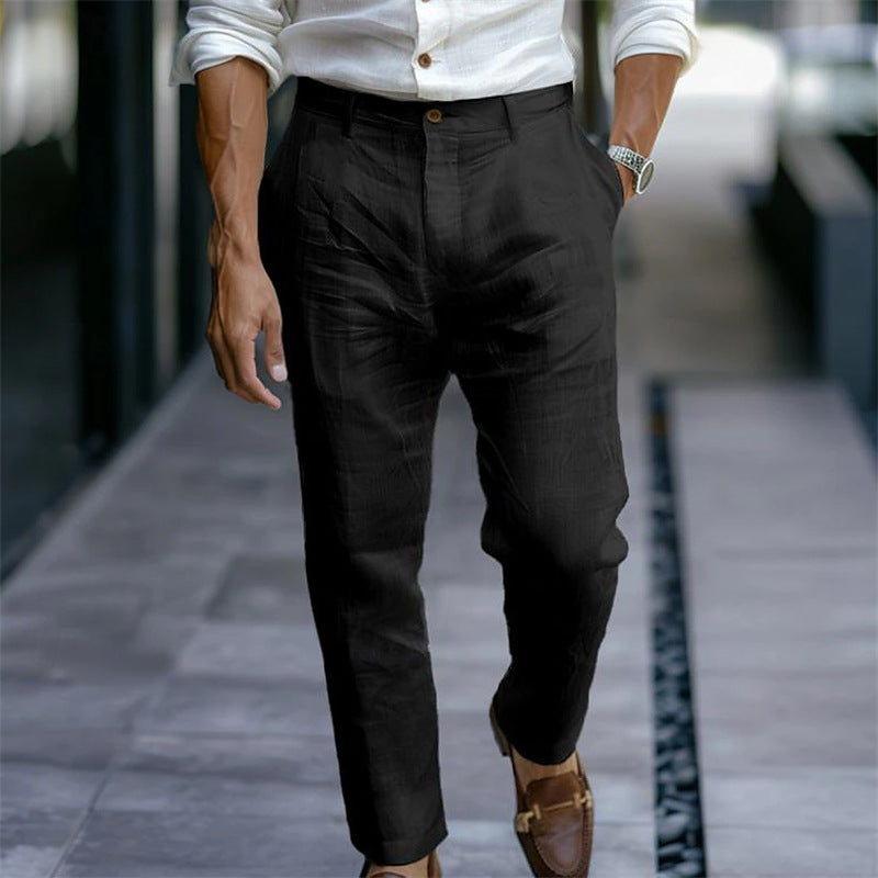 Men's Elegant Suit Pants with Tailored Fit and High-Quality Fabric Lisslune