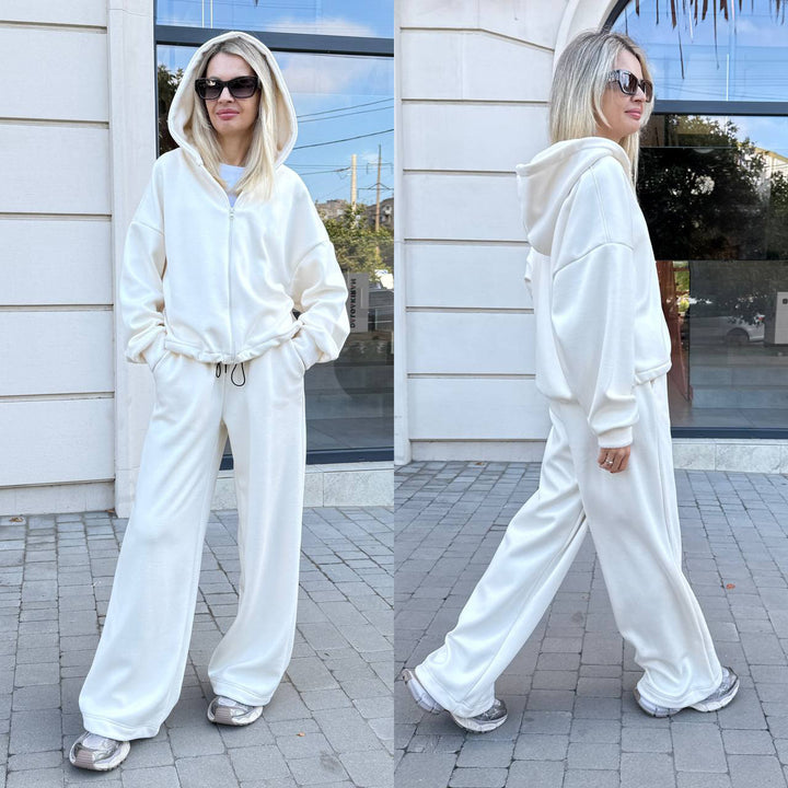Women's Oversized Hoodie and Wide Pants Set Lisslune
