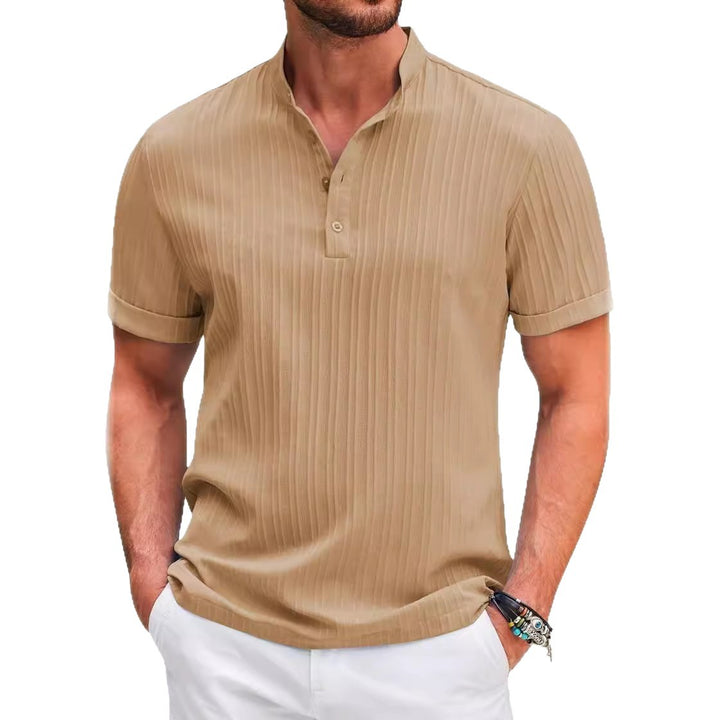 Men's short-sleeve shirt with textured design Lisslune