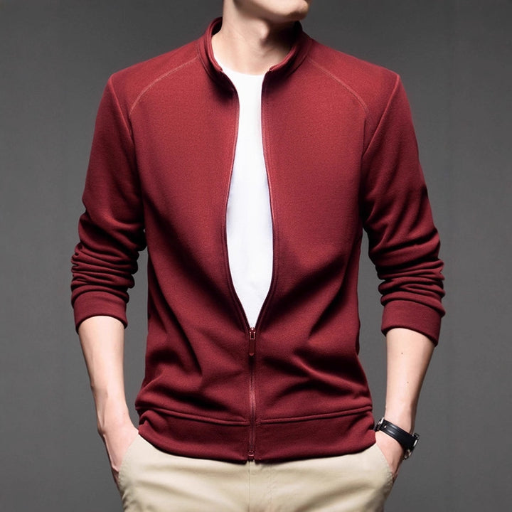 Men's sporty zip sweater with breathable material Lisslune