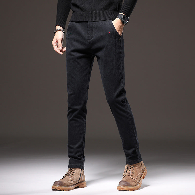 Men's Fashionable Chino Pants with A Stylish Cut and Practical Pockets Lisslune