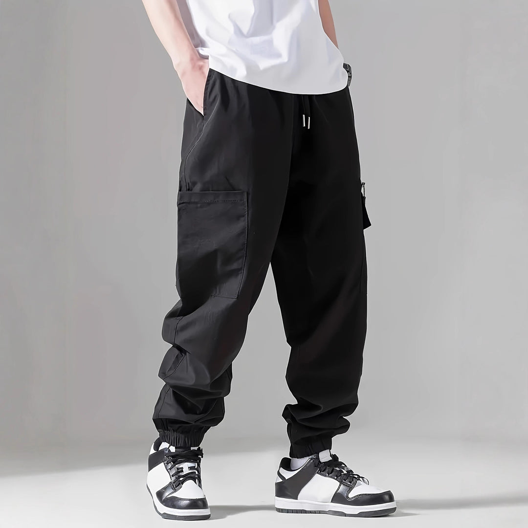 Men's Cargo Pants with Elastic Waistband Lisslune