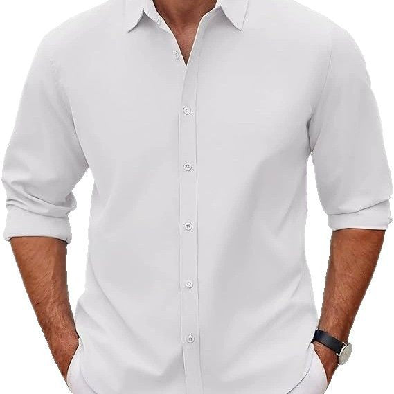 Men's cotton shirt with elegant cut and modern details Lisslune