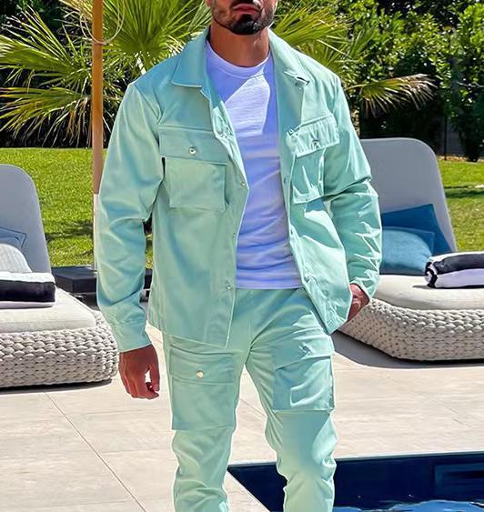 Men's Cargo Pants and Jacket Set Lisslune