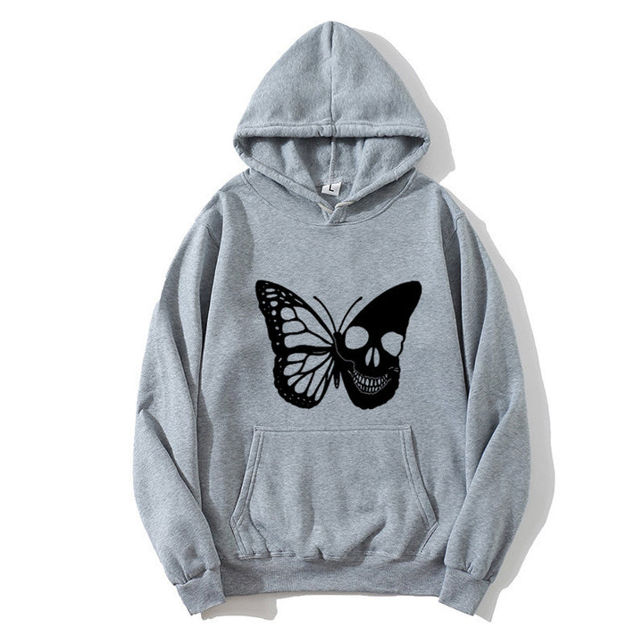 Women's hoodie with creative butterfly skeleton design Lisslune