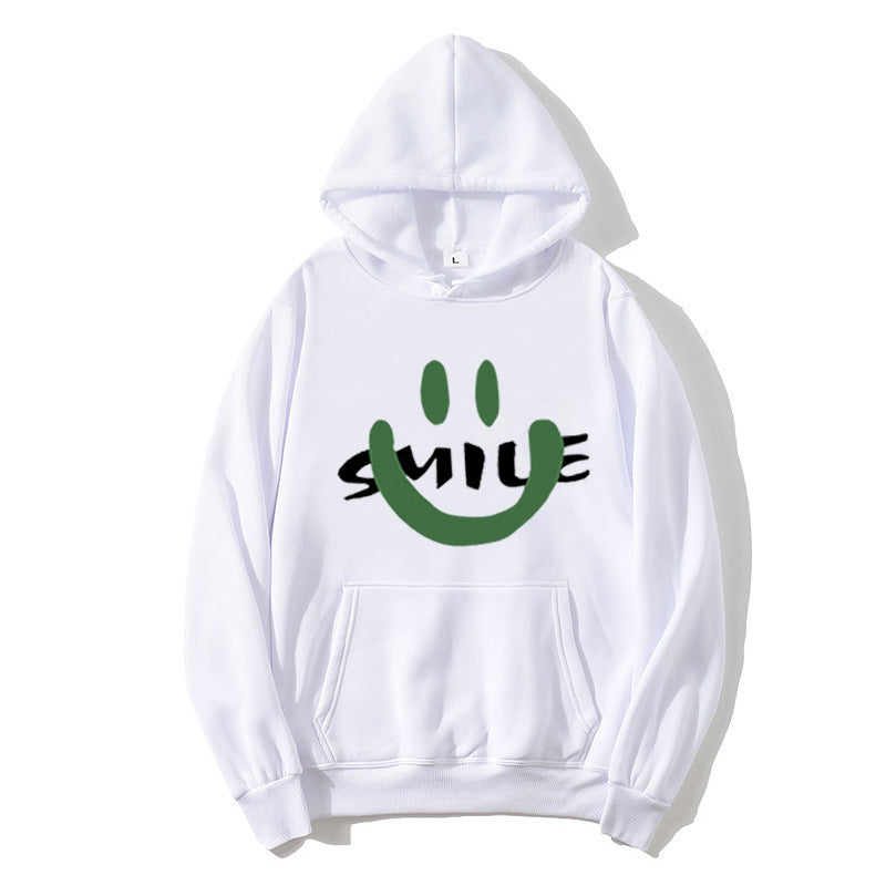 Women's Hoodie with Casual Smile Motif Lisslune