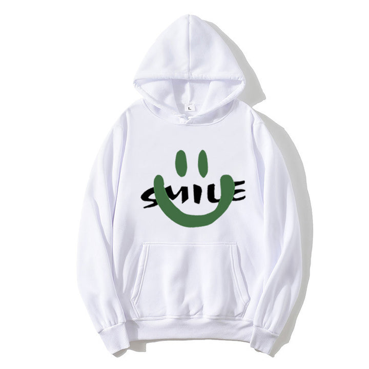 Women's Hoodie with Casual Smile Motif Lisslune
